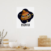 Poopiter Funny Planet Jupiter Pun Poster (Keuken)