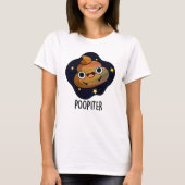 Poopiter Funny Planet Jupiter Pun T-shirt (Voorkant)