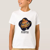 Poopiter Funny Planet Jupiter Pun T-shirt (Voorkant)
