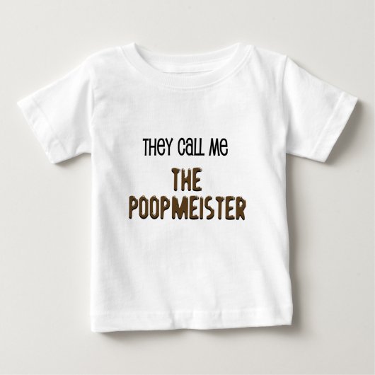 Poopmeister Funny Baby Shirten (Voorkant)