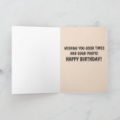POOPS, IK HEB HET NOG EENS GELUID, BIRTHDAAGSE WEN BEDANKKAART (Binnen)