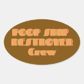 Poopship Destroyer Sticker (Voorkant)