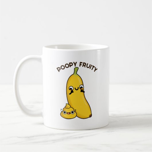 Poopy Fruny Fruit Banana Pun Koffiemok (Links)