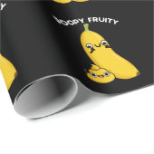 Poopy Fruy Fruit Banana Pun Dark BG Cadeaupapier (Rol Hoek)