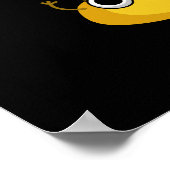 Poopy Fruy Fruit Banana Pun Dark BG Poster (Hoek)