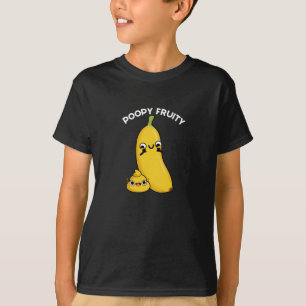 Poopy Fruy Fruit Banana Pun Dark BG T-shirt