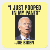 POOPY JOE BIDEN STICKERS (Voorkant)