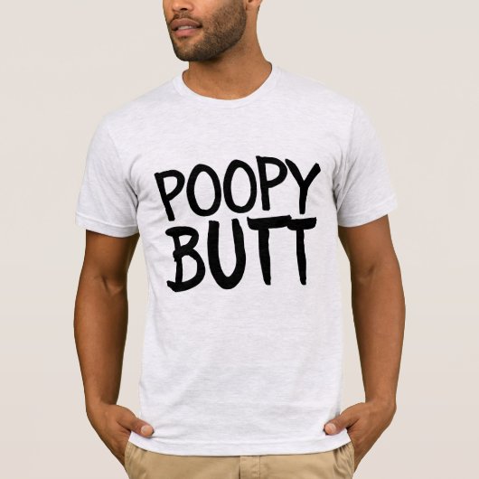 POOPY MATT FUNNY MANNEN T-SHIRS T-SHIRT (Voorkant)
