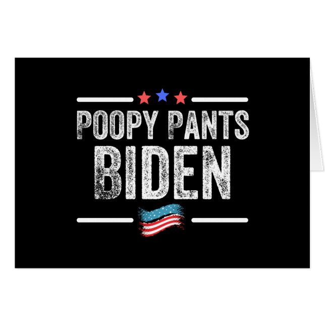 Poopy Pants Biden (Voorkant Horizontaal)