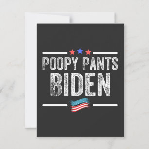 Poopy Pants Biden Bedankkaart