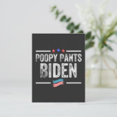 Poopy Pants Biden Bedankkaart (Staand voorkant)