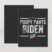 Poopy Pants Biden Bedankkaart (Voorkant / Achterkant)
