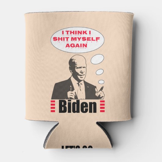 Poopy Pants Biden Blikjeskoeler (Voorkant)