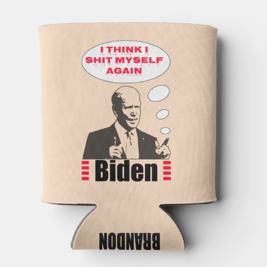 Poopy Pants Biden Blikjeskoeler (Achterkant)