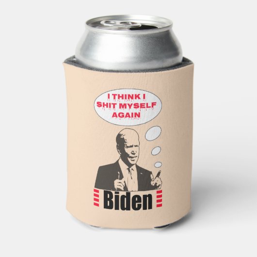 Poopy Pants Biden Blikjeskoeler (Blikje Achterkant)