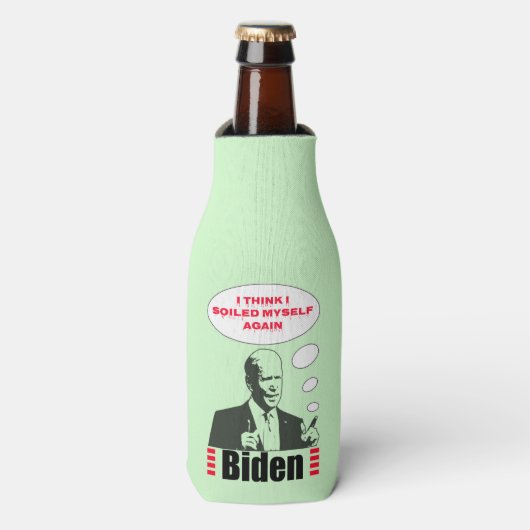 Poopy Pants Biden Flesjeskoeler (Fles Voorkant)