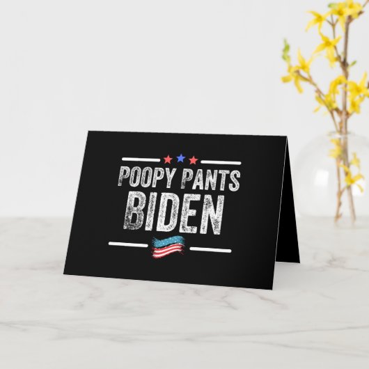 Poopy Pants Biden Kaart (Gele Bloem)