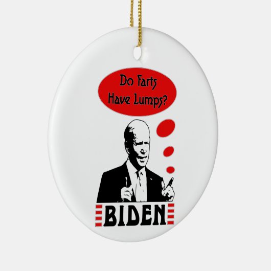 Poopy Pants Biden Keramisch Ornament (Rechts)