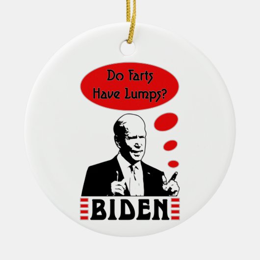 Poopy Pants Biden Keramisch Ornament (Voorkant)