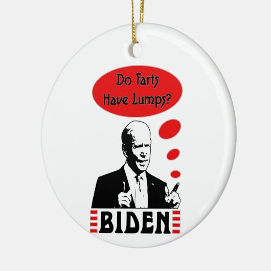 Poopy Pants Biden Keramisch Ornament (Links)