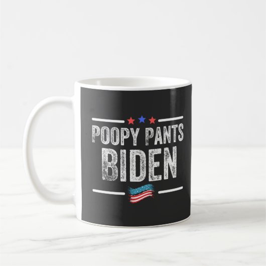 Poopy Pants Biden Koffiemok (Links)