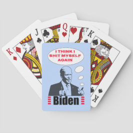 Poopy Pants Biden Pokerkaarten