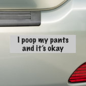 Poopy Pants Bumpersticker (Op auto)