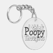 Poopy Thoughts bekijken Sleutelhanger (Voorkant Links)