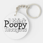 Poopy Thoughts bekijken Sleutelhanger (Achterkant)
