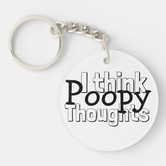 Poopy Thoughts bekijken Sleutelhanger (Voorkant)