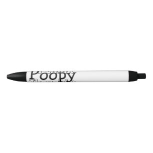 Poopy Thoughts bekijken Zwarte Inkt Pen