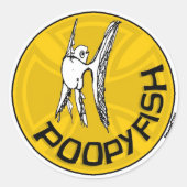 poopy venster sticker (Voorkant)