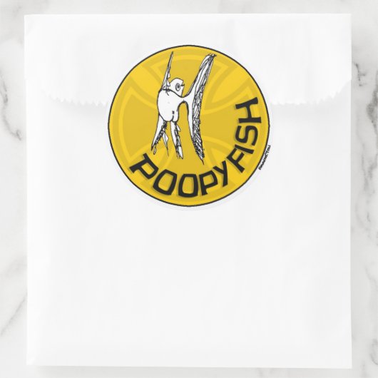 poopy venster sticker (Tas)