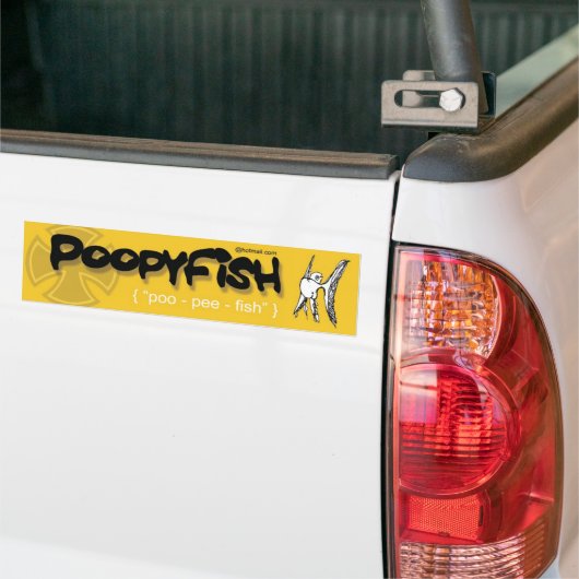 Poopyvisse Bumpersticker (Op Truck)