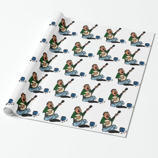 Poor Banjo Picker Cadeaupapier (Uitgerold)