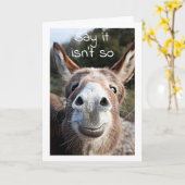 POOR DONKEY VEROORDEELD **45th BIRTHDAY?** NIET JU Kaart (Gele Bloem)