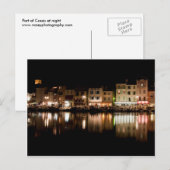 Poort chassis 's nachts briefkaart (Voorkant / Achterkant)