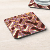 Poort en Peach harde Onderzetters (Linkerzijde)