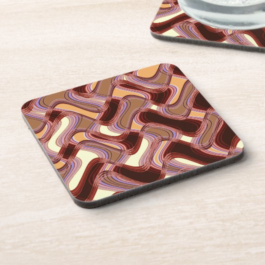 Poort en Peach harde Onderzetters (Linkerzijde)