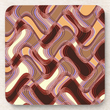 Poort en Peach harde Onderzetters