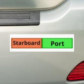 Poort en Starboard sticker (Op auto)