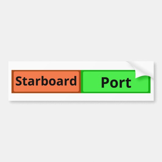 Poort en Starboard sticker (Voorkant)