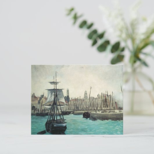 Poort in Calais door Manet,  impressionistische ku Briefkaart (Staand voorkant)