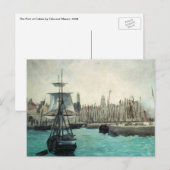 Poort in Calais door Manet,  impressionistische ku Briefkaart (Voorkant / Achterkant)