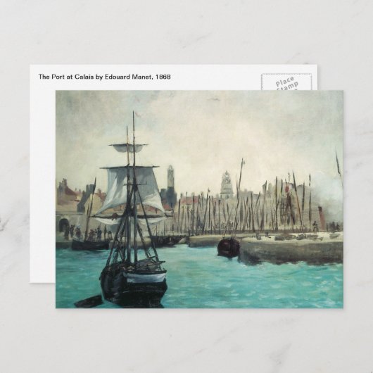 Poort in Calais door Manet, impressionistische ku Briefkaart (Voorkant / Achterkant)