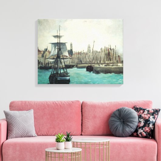 Poort in Calais door Manet,  impressionistische ku Canvas Afdruk (Insitu (Woonkamer))