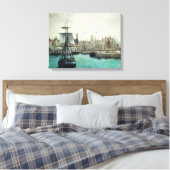 Poort in Calais door Manet, impressionistische ku Canvas Afdruk (Insitu (Slaapkamer))