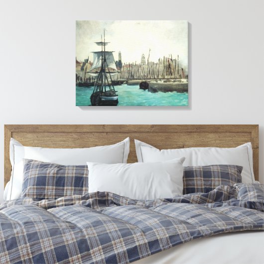 Poort in Calais door Manet,  impressionistische ku Canvas Afdruk (Insitu (Slaapkamer))