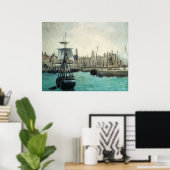 Poort in Calais door Manet,  impressionistische ku Poster (Thuiskantoor)