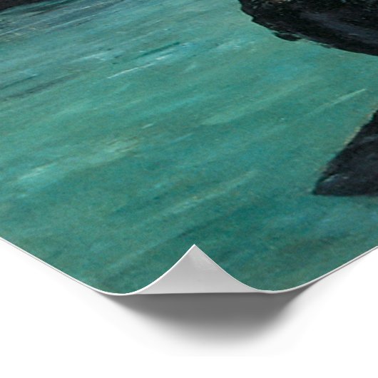 Poort in Calais door Manet,  impressionistische ku Poster (Hoek)